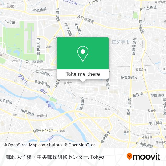 郵政大学校・中央郵政研修センター map