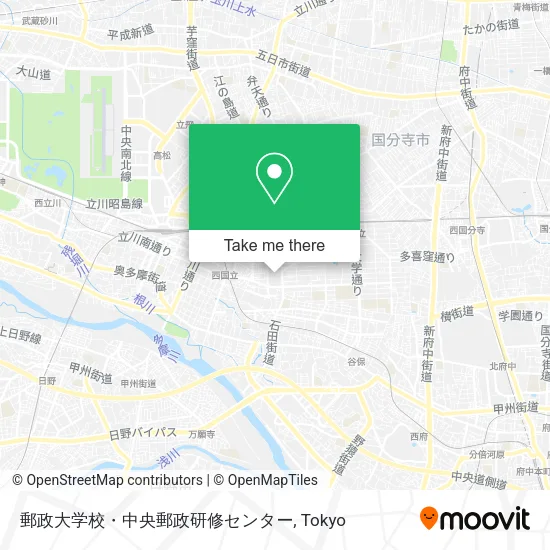 郵政大学校・中央郵政研修センター map