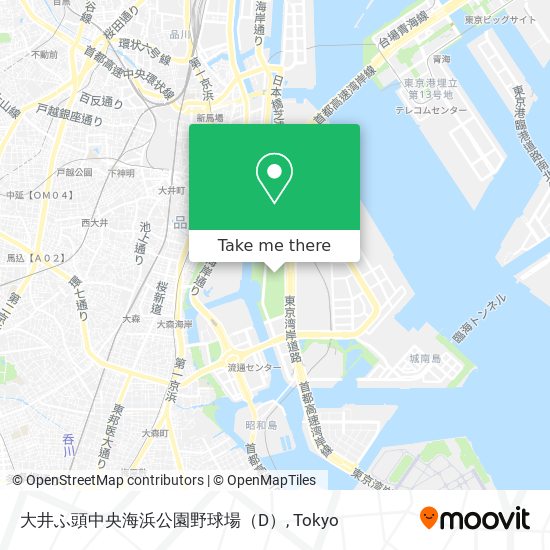 大井ふ頭中央海浜公園野球場（D） map