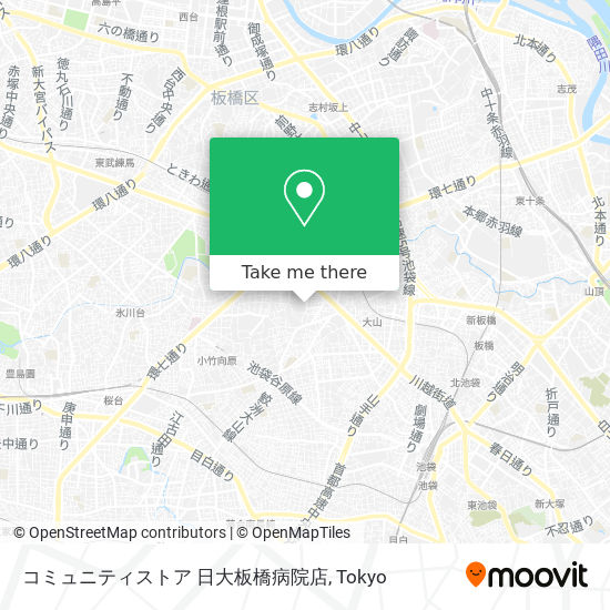 コミュニティストア 日大板橋病院店 map