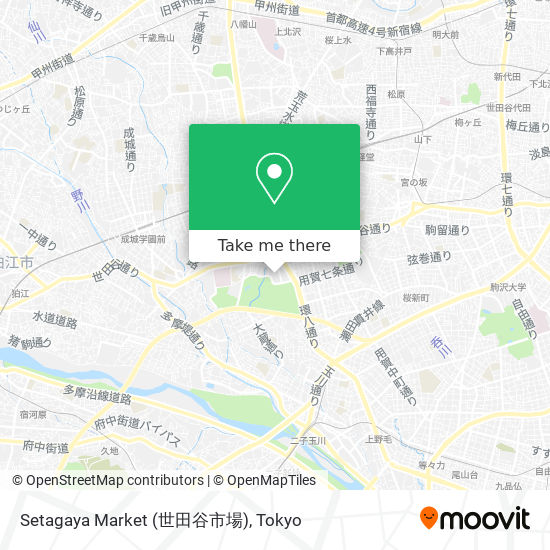 Setagaya Market (世田谷市場) map