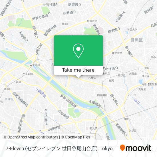 7-Eleven (セブンイレブン 世田谷尾山台店) map