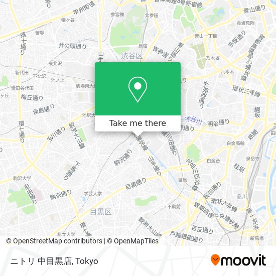 ニトリ 中目黒店 map
