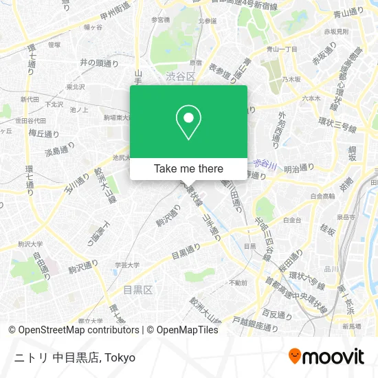 ニトリ 中目黒店 map
