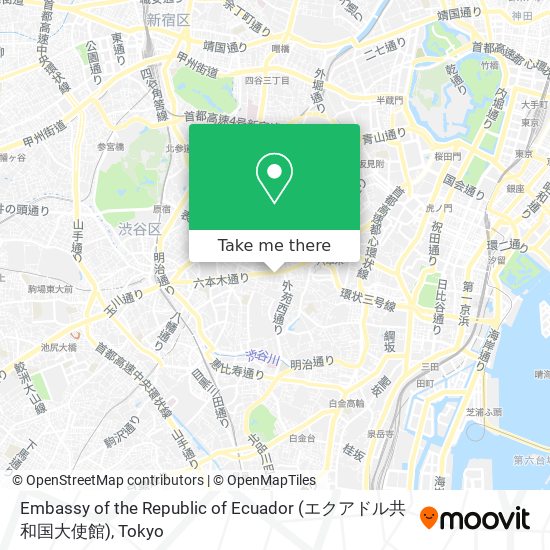 Embassy of the Republic of Ecuador (エクアドル共和国大使館) map