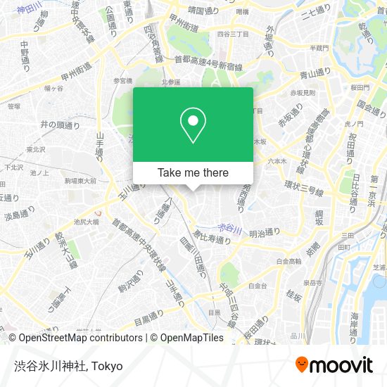 渋谷氷川神社 map