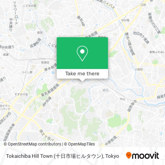 Tokaichiba Hill Town (十日市場ヒルタウン) map