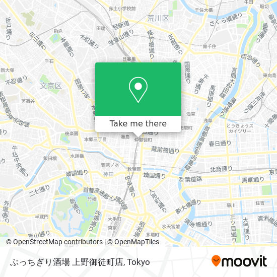 ぶっちぎり酒場 上野御徒町店 map