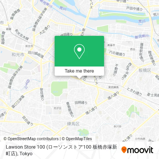 Lawson Store 100 (ローソンストア100 板橋赤塚新町店) map