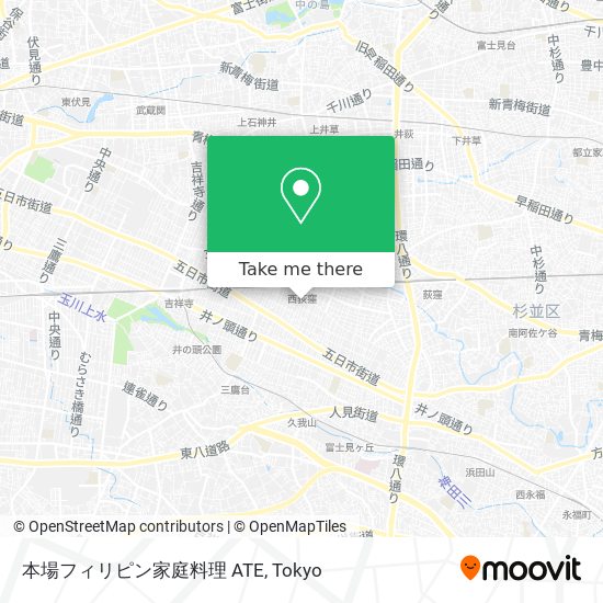 本場フィリピン家庭料理 ATE map