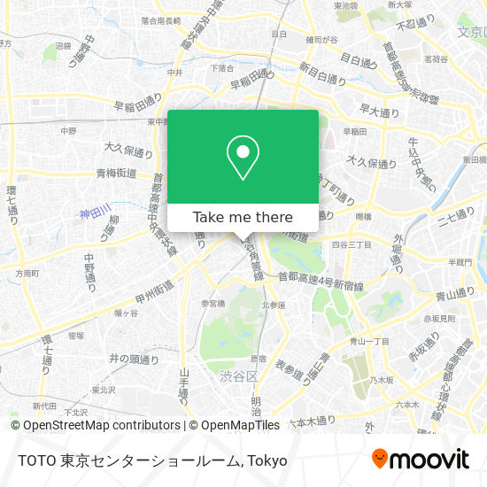 TOTO 東京センターショールーム map