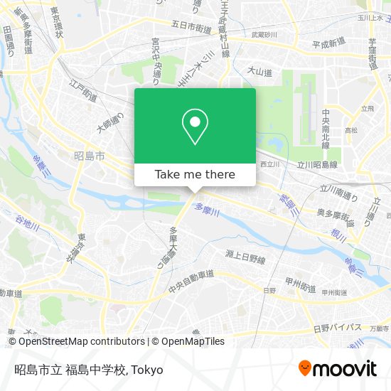 昭島市立 福島中学校 map