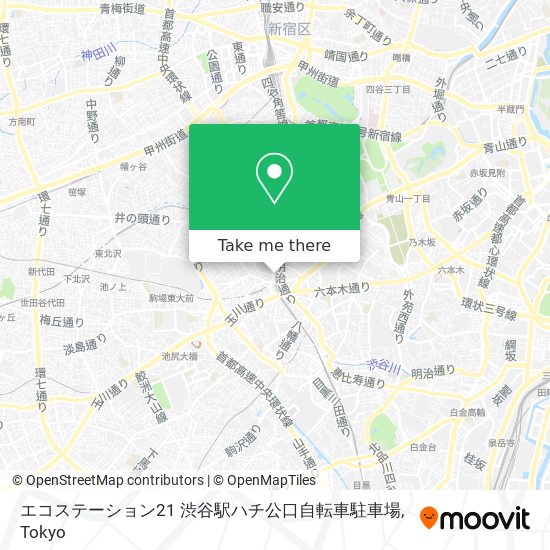 エコステーション21 渋谷駅ハチ公口自転車駐車場 map