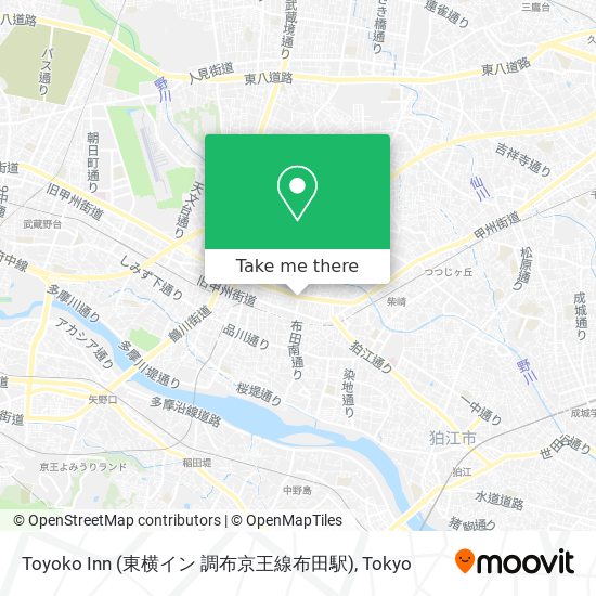 Toyoko Inn (東横イン 調布京王線布田駅) map