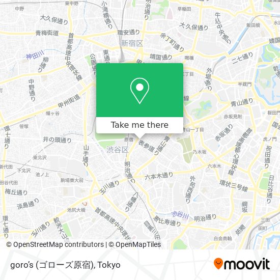 goro’s (ゴローズ原宿) map