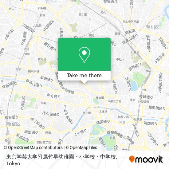 東京学芸大学附属竹早幼稚園・小学校・中学校 map