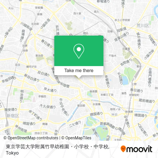 東京学芸大学附属竹早幼稚園・小学校・中学校 map