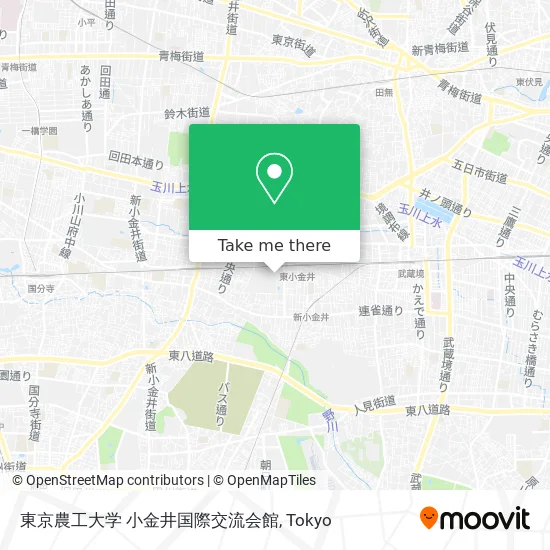 東京農工大学 小金井国際交流会館 map
