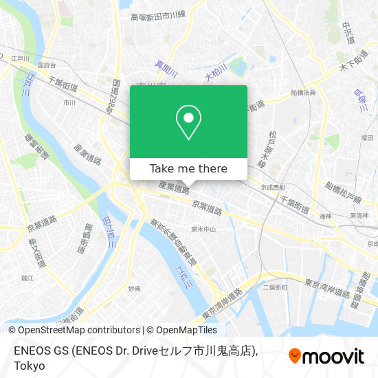 ENEOS GS (ENEOS Dr. Driveセルフ市川鬼高店) map