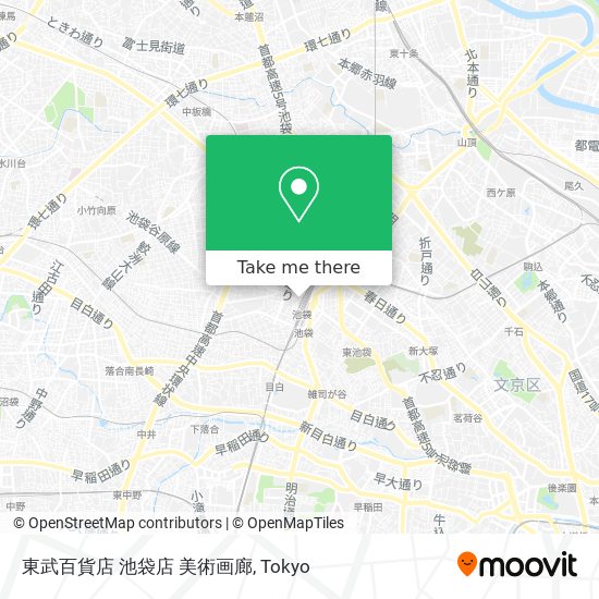 東武百貨店 池袋店 美術画廊 map