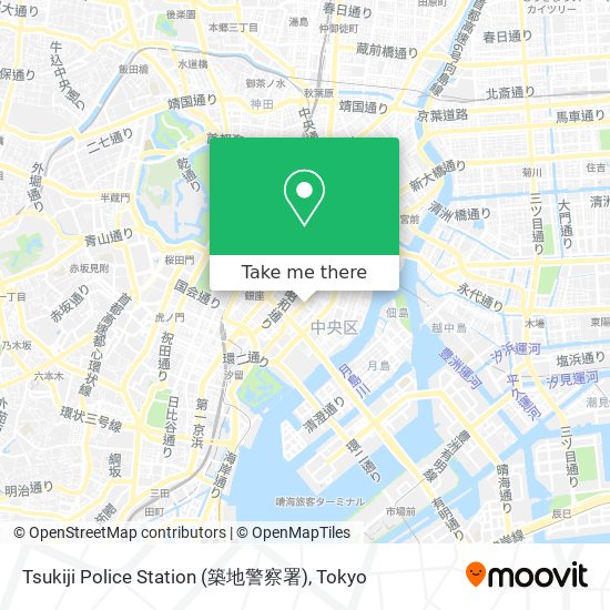 How To Get To Tsukiji Police Station 築地警察署 In 中央区 By Bus