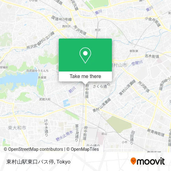 東村山駅東口バス停 map