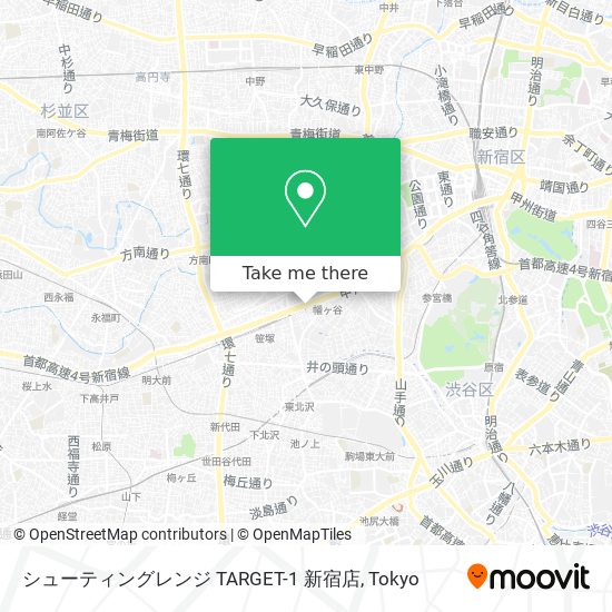 シューティングレンジ TARGET-1 新宿店 map