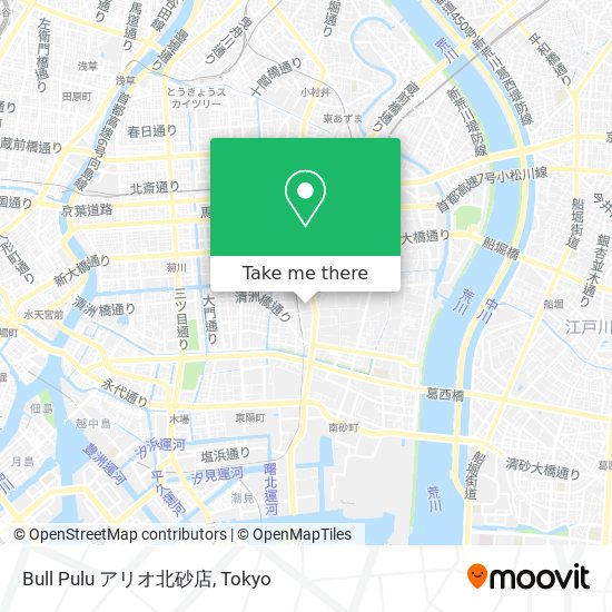 Bull Pulu アリオ北砂店 map