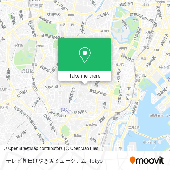 テレビ朝日けやき坂ミュージアム map