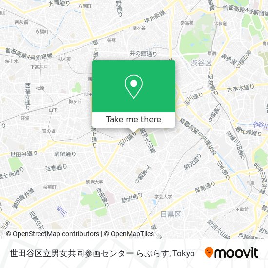 世田谷区立男女共同参画センター らぷらす map