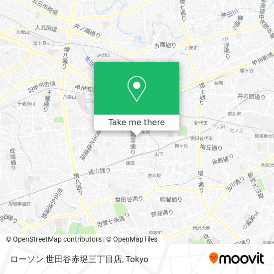 ローソン 世田谷赤堤三丁目店 map