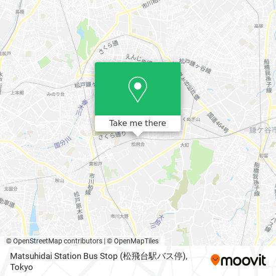 Matsuhidai Station Bus Stop (松飛台駅バス停) map
