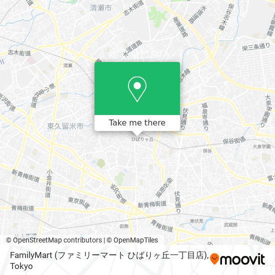 FamilyMart (ファミリーマート ひばりヶ丘一丁目店) map