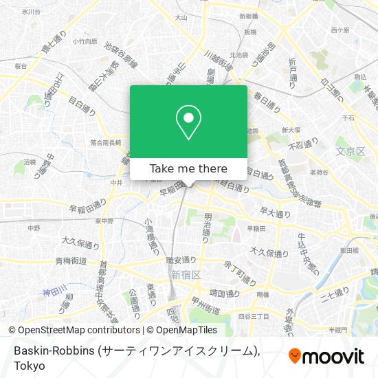 Baskin-Robbins (サーティワンアイスクリーム) map