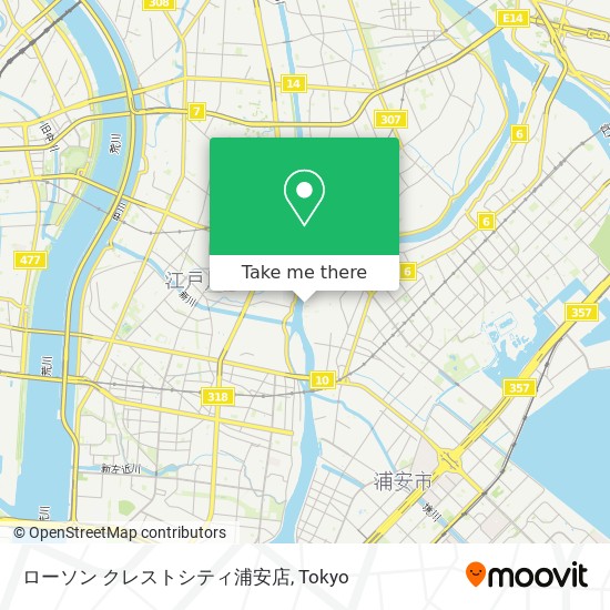 ローソン クレストシティ浦安店 map