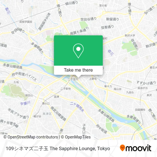109シネマズ二子玉 The Sapphire Lounge map