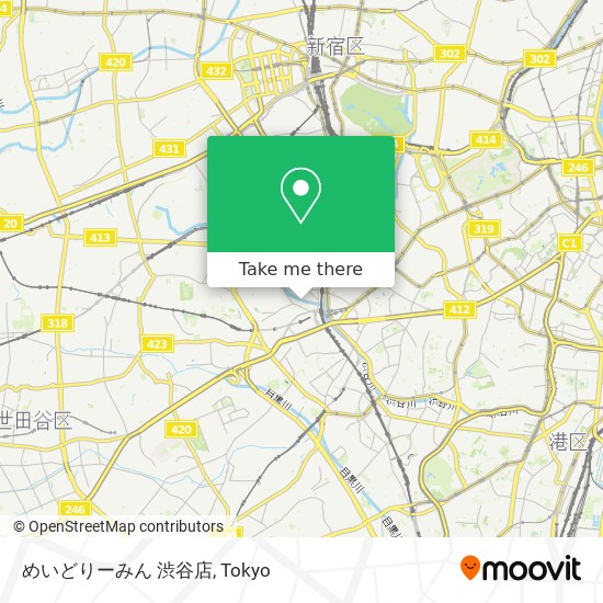 めいどりーみん 渋谷店 map