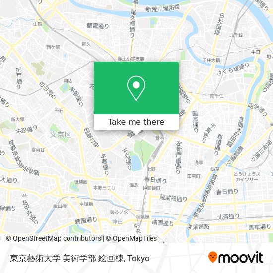 東京藝術大学 美術学部 絵画棟 map