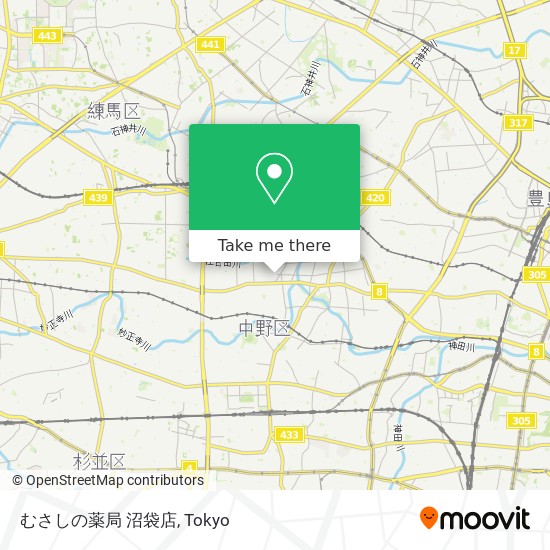 How To Get To むさしの薬局 沼袋店 In 練馬区 By Bus Or Metro