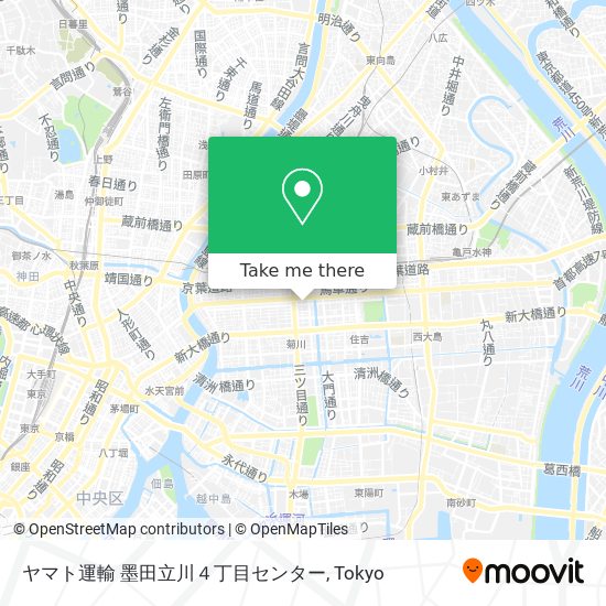 ヤマト運輸 墨田立川４丁目センター map