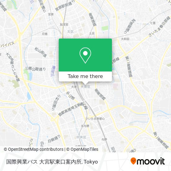 国際興業バス 大宮駅東口案内所 map