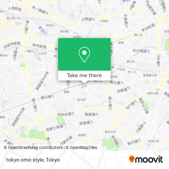 tokyo omo style map