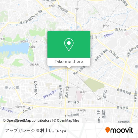 アップガレージ 東村山店 map