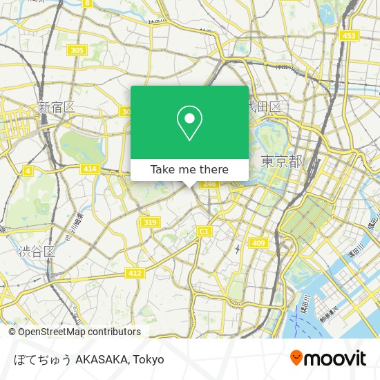 ぼてぢゅう AKASAKA map