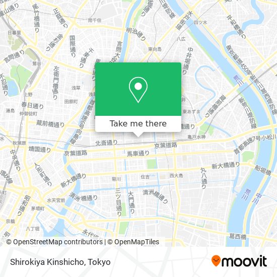 Shirokiya Kinshicho map