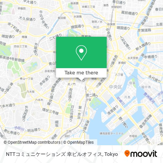 NTTコミュニケーションズ 幸ビルオフィス map
