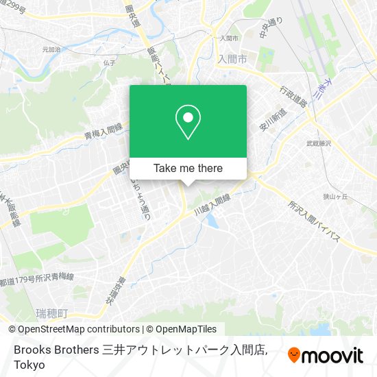 Brooks Brothers 三井アウトレットパーク入間店 map