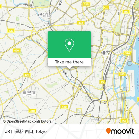 JR 目黒駅 西口 map
