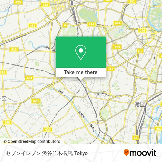 セブンイレブン 渋谷並木橋店 map