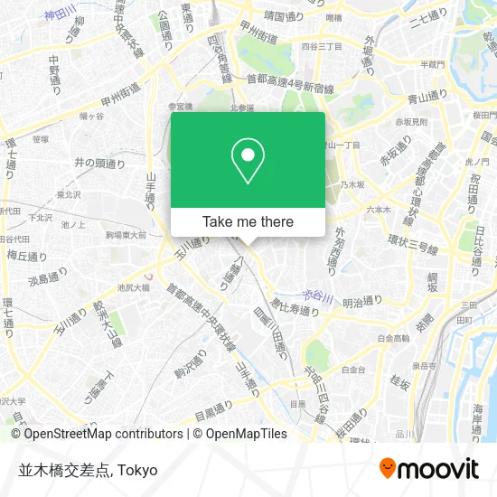 並木橋交差点 map